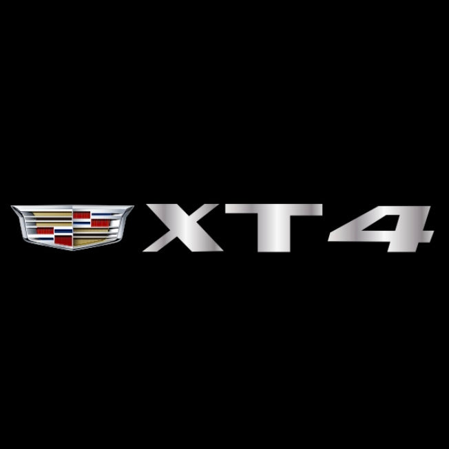 CADILLAC XT4 LOGO PROJECTOT LIGHTS Nr.0534  (quantity 1 = 2 Logo Films /2 door lights）