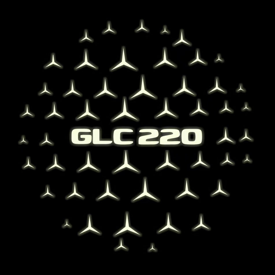 MERCEDES BENZ GLC 220 LOGO PROJECTOT LIGHTS  (quantity 1 = 1 set /2 door lights with 2 logo films)Nr.02M430