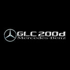MERCEDES BENZ GLC 200d LOGO PROJECTOT LIGHTS  (quantity 1 = 1 set /2 door lights with 2 logo films)Nr.02M429