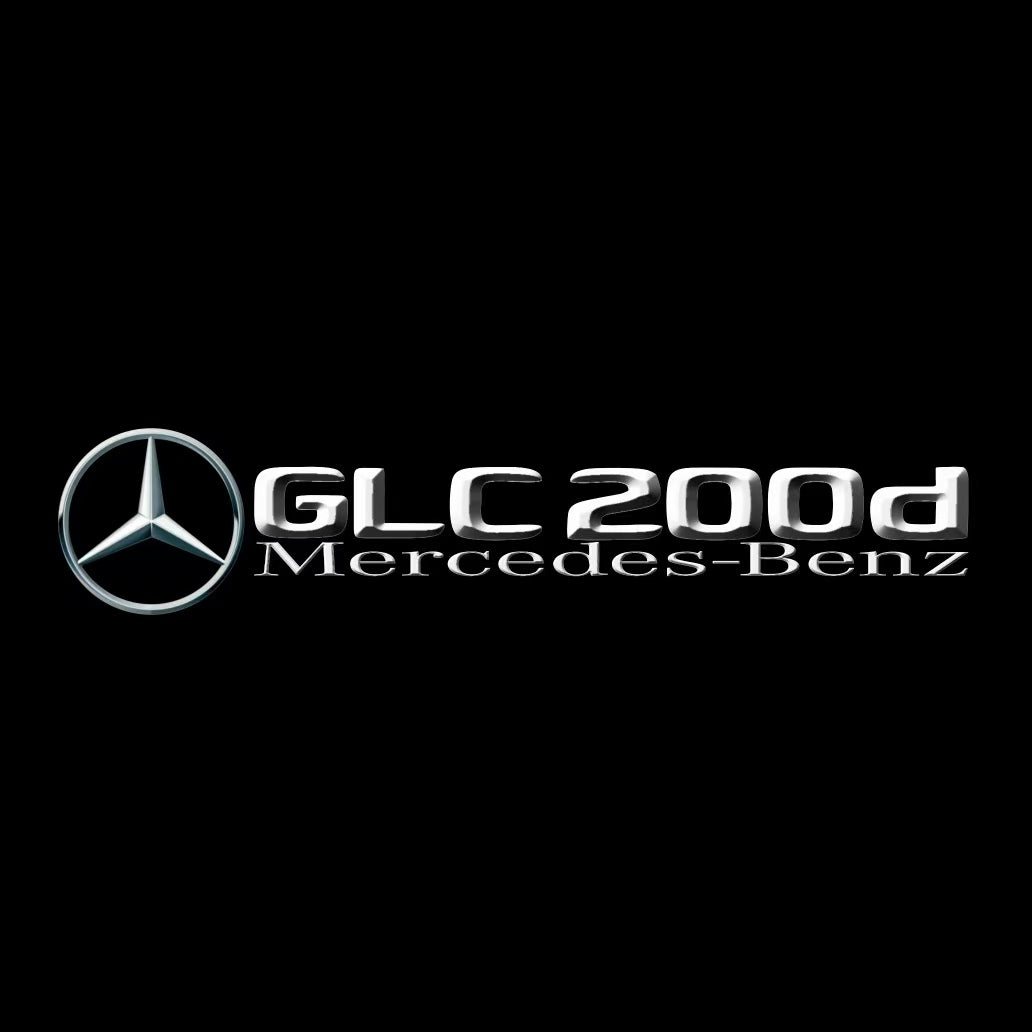MERCEDES BENZ GLC 200d LOGO PROJECTOT LIGHTS  (quantity 1 = 1 set /2 door lights with 2 logo films)Nr.02M429
