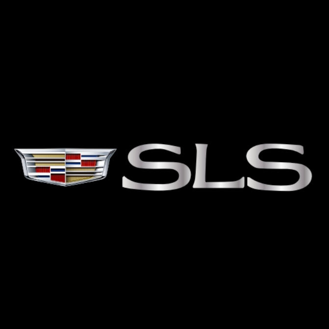 CADILLAC SLS LOGO PROJECTOT LIGHTS Nr.2579 (quantity 1 = 2 Logo Films /2 door lights）