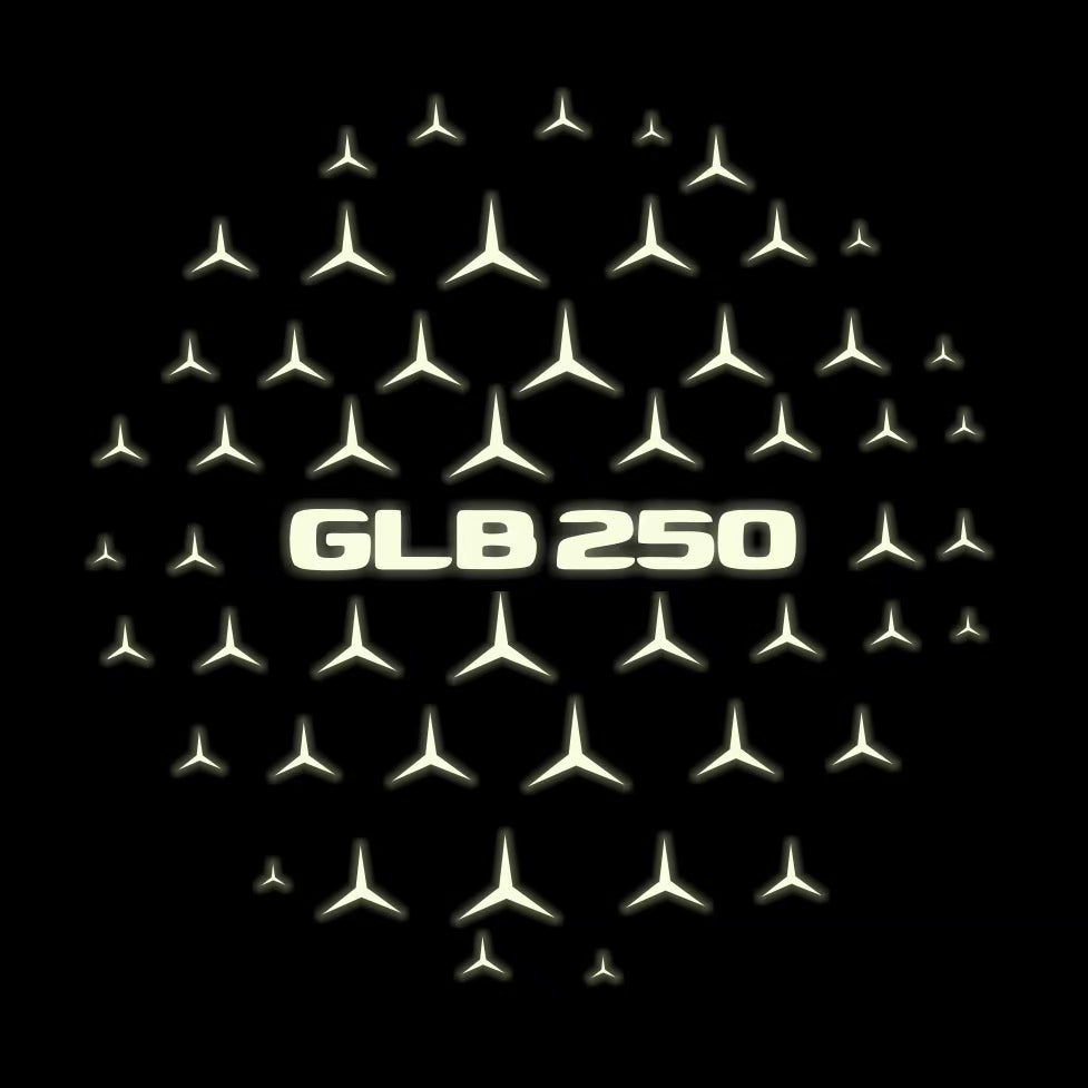 MERCEDES BENZ GLB 250 LOGO PROJECTOT LIGHTS  (quantity 1 = 1 set /2 door lights with 2 logo films)Nr.02M424