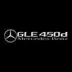 MERCEDES BENZ GLE 450d LOGO PROJECTOT LIGHTS  (quantity 1 = 1 set /2 door lights with 2 logo films)Nr.02M457