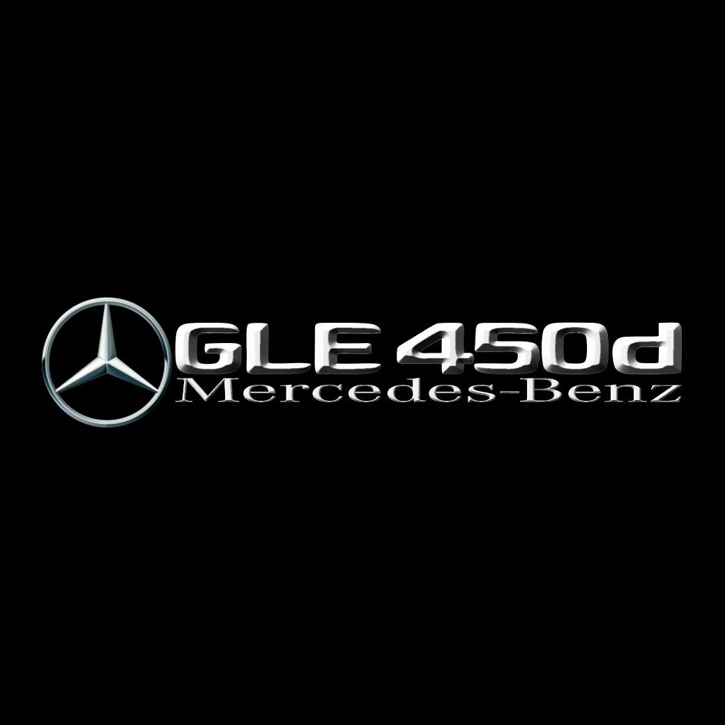 MERCEDES BENZ GLE 450d LOGO PROJECTOT LIGHTS  (quantity 1 = 1 set /2 door lights with 2 logo films)Nr.02M457