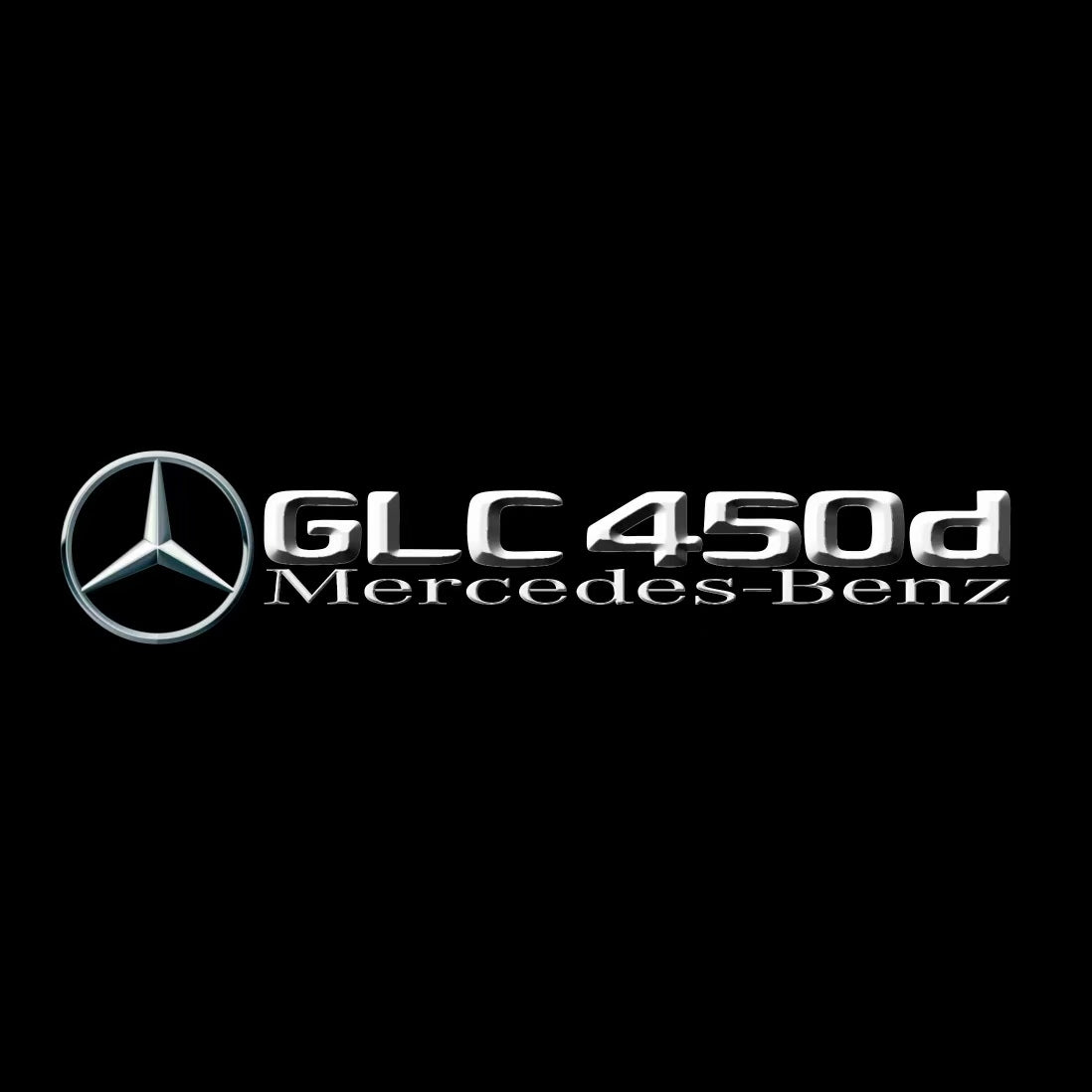 MERCEDES BENZ GLC 450d LOGO PROJECTOT LIGHTS  (quantity 1 = 1 set /2 door lights with 2 logo films)Nr.02M447