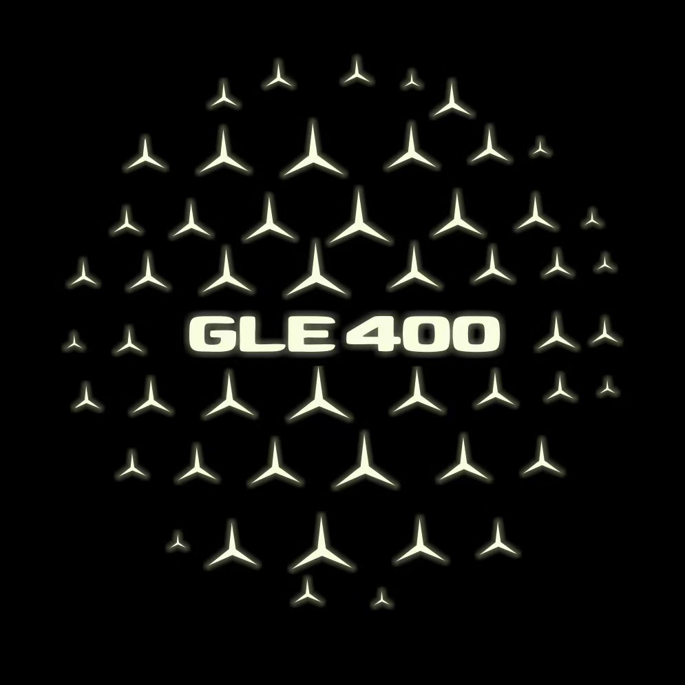 MERCEDES BENZ GLE 400 LOGO PROJECTOT LIGHTS  (quantity 1 = 1 set /2 door lights with 2 logo films)Nr.02M454