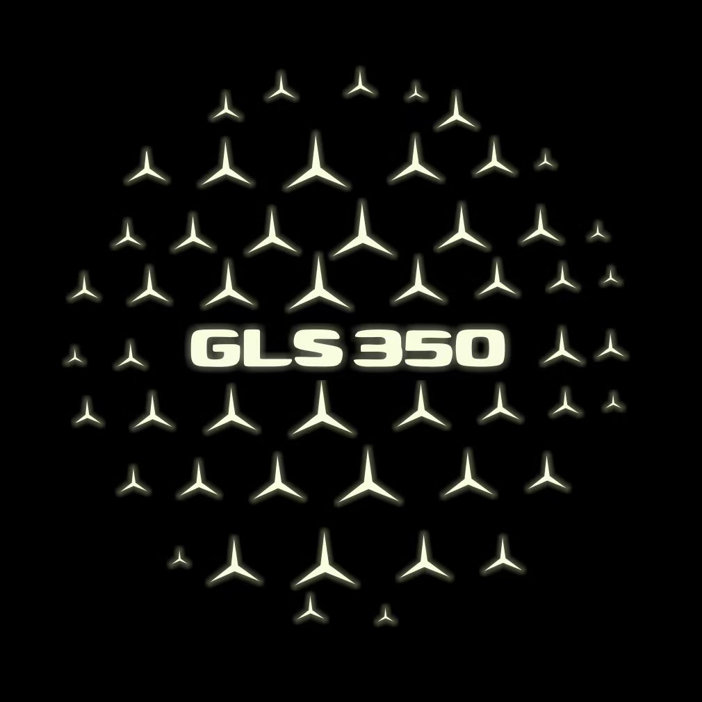 MERCEDES BENZ GLS 350 LOGO PROJECTOT LIGHTS  (quantity 1 = 1 set /2 door lights with 2 logo films)Nr.02M463