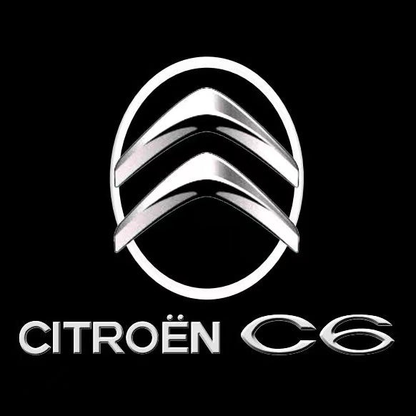 CITROËN C6 LOGO PROJECTOT LIGHTS (quantity 1 = 2 Logo Films /2 door lights）Nr.2805S13b5