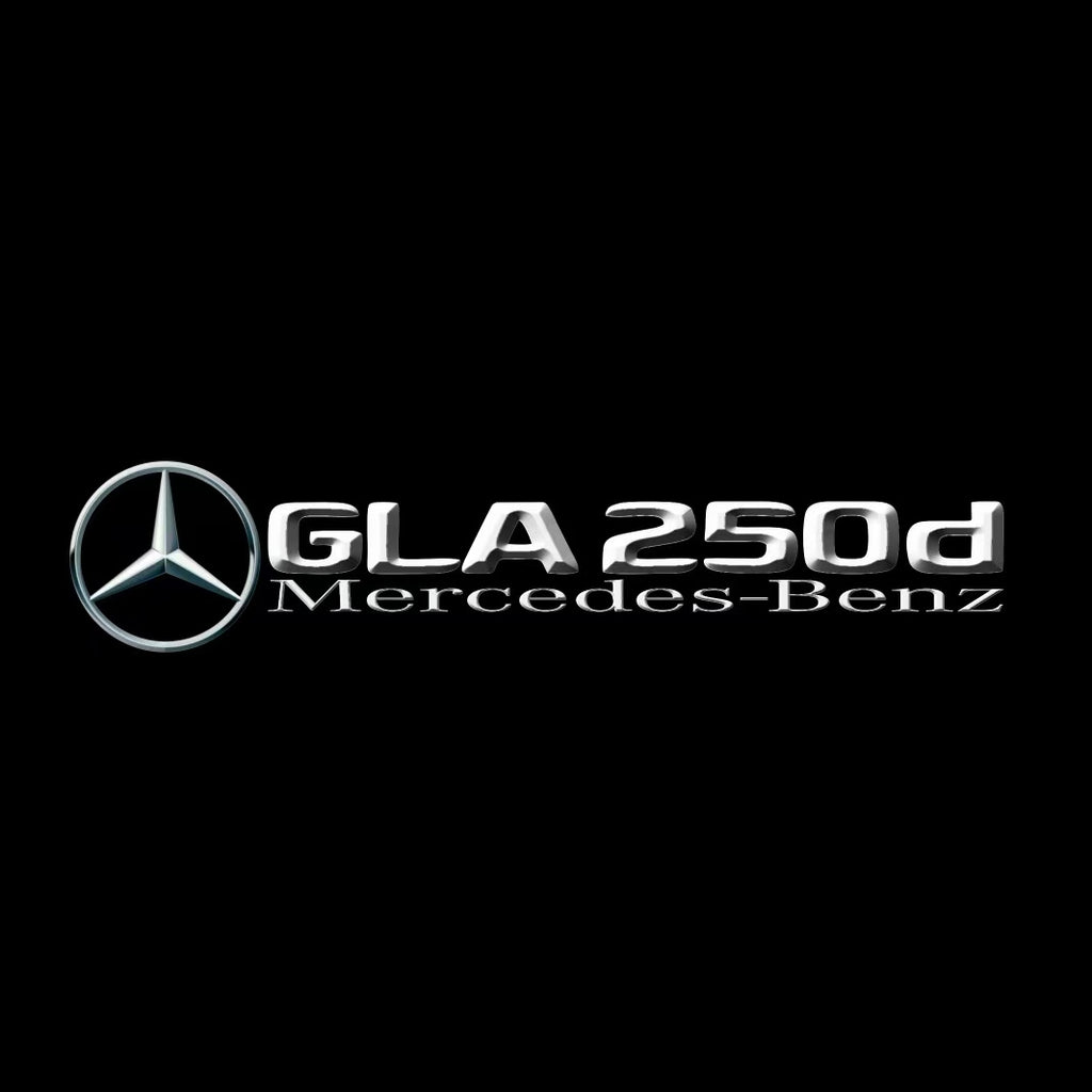 MERCEDES BENZ GLA 250d LOGO PROJECTOT LIGHTS  (quantity 1 = 1 set /2 door lights with 2 logo films)Nr.02M414