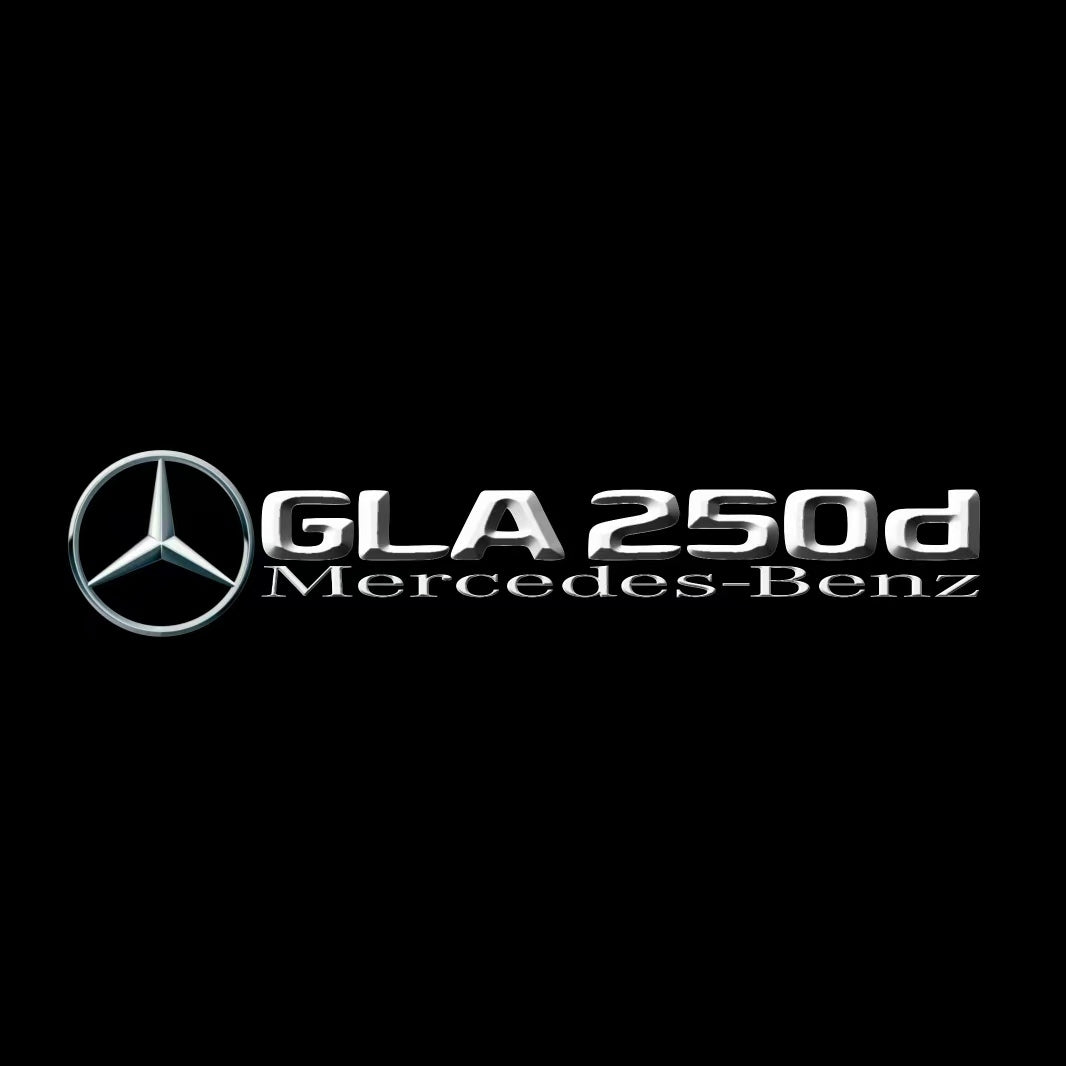 MERCEDES BENZ GLA 250d LOGO PROJECTOT LIGHTS  (quantity 1 = 1 set /2 door lights with 2 logo films)Nr.02M414