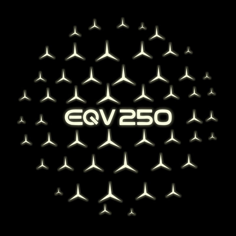 MERCEDES BENZ EQV 250  LOGO PROJECTOT LIGHTS  (quantity 1 = 1 set /2 door lights with 2 logo films)Nr.02M144