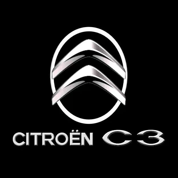 CITROËN C3 LOGO PROJECTOT LIGHTS    (quantity 1 = 2 Logo Films /2 door lights）Nr.2805SC