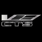 CADILLAC CTS LOGO PROJECTOT LIGHTS Nr.2621 (quantity 1 = 2 Logo Films /2 door lights）