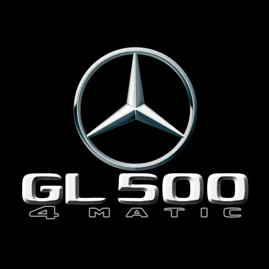 MERCEDES BENZ GL 500 LOGO PROJECTOT LIGHTS  (quantity 1 = 1 set /2 door lights with 2 logo films)Nr.02M485