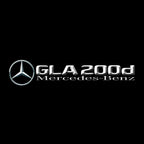 MERCEDES BENZ GLA 200d LOGO PROJECTOT LIGHTS  (quantity 1 = 1 set /2 door lights with 2 logo films)Nr.02M408