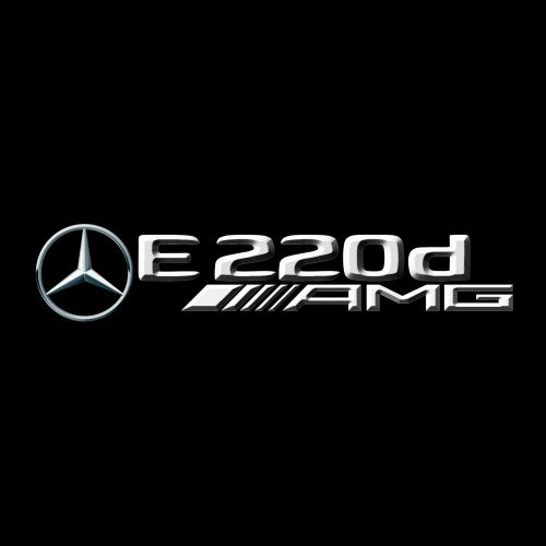 MERCEDES BENZ E220d LOGO PROJECTOT LIGHTS  (quantity 1 = 1 set /2 door lights with 2 logo films)Nr.02M97