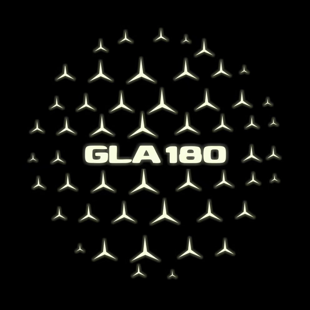 MERCEDES BENZ GLA 180 LOGO PROJECTOT LIGHTS  (quantity 1 = 1 set /2 door lights with 2 logo films)Nr.02M403