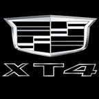 CADILLAC XT4 LOGO PROJECTOT LIGHTS Nr.2657 (quantity 1 = 2 Logo Films /2 door lights）