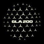 MERCEDES BENZ GLA 200 LOGO PROJECTOT LIGHTS  (quantity 1 = 1 set /2 door lights with 2 logo films)Nr.02M406