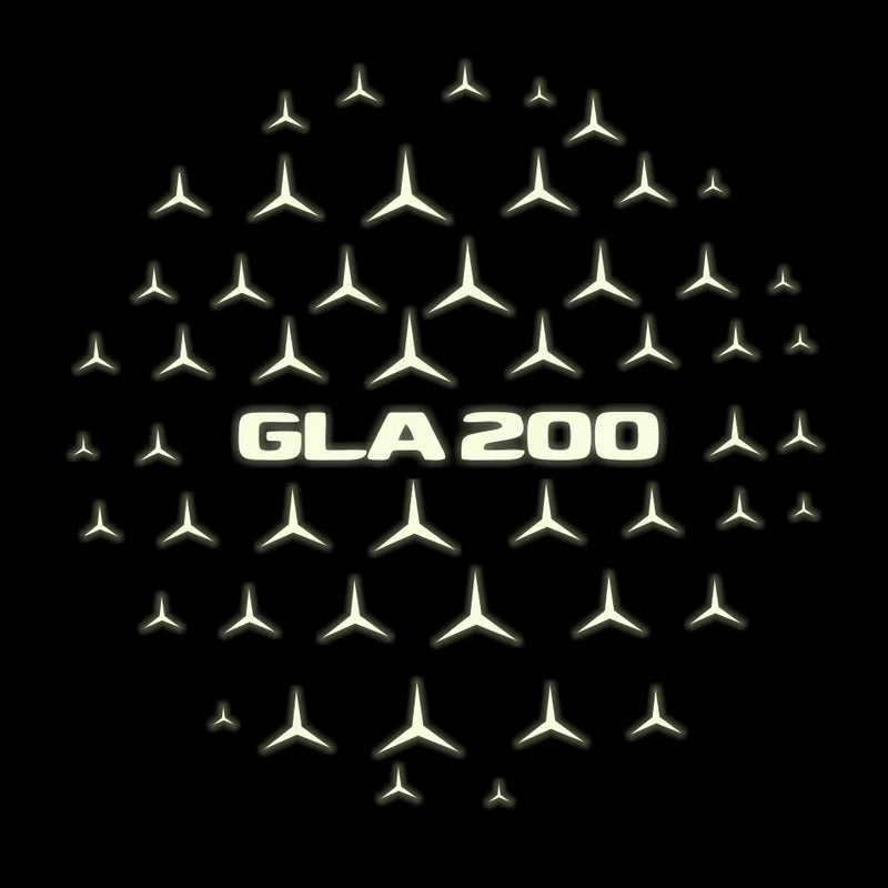 MERCEDES BENZ GLA 200 LOGO PROJECTOT LIGHTS  (quantity 1 = 1 set /2 door lights with 2 logo films)Nr.02M406