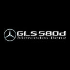 MERCEDES BENZ GLS 580d LOGO PROJECTOT LIGHTS  (quantity 1 = 1 set /2 door lights with 2 logo films)Nr.02M477