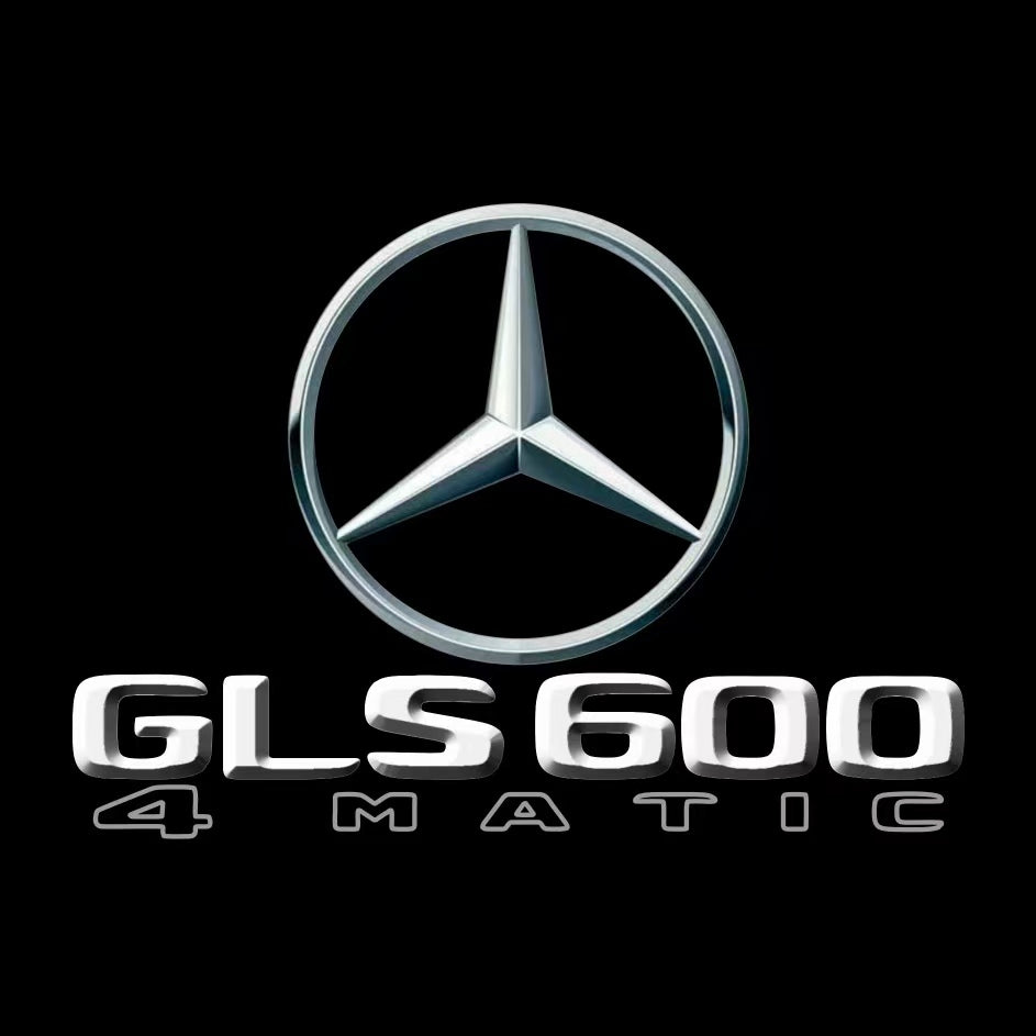 MERCEDES BENZ GLS 600 LOGO PROJECTOT LIGHTS  (quantity 1 = 1 set /2 door lights with 2 logo films)Nr.02M479