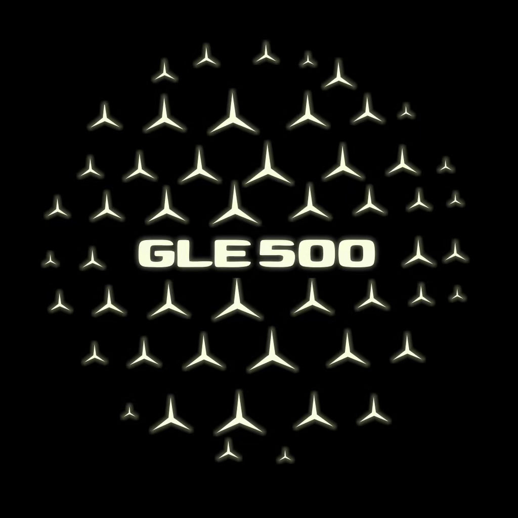 MERCEDES BENZ GLE 500 LOGO PROJECTOT LIGHTS  (quantity 1 = 1 set /2 door lights with 2 logo films)Nr.02M458