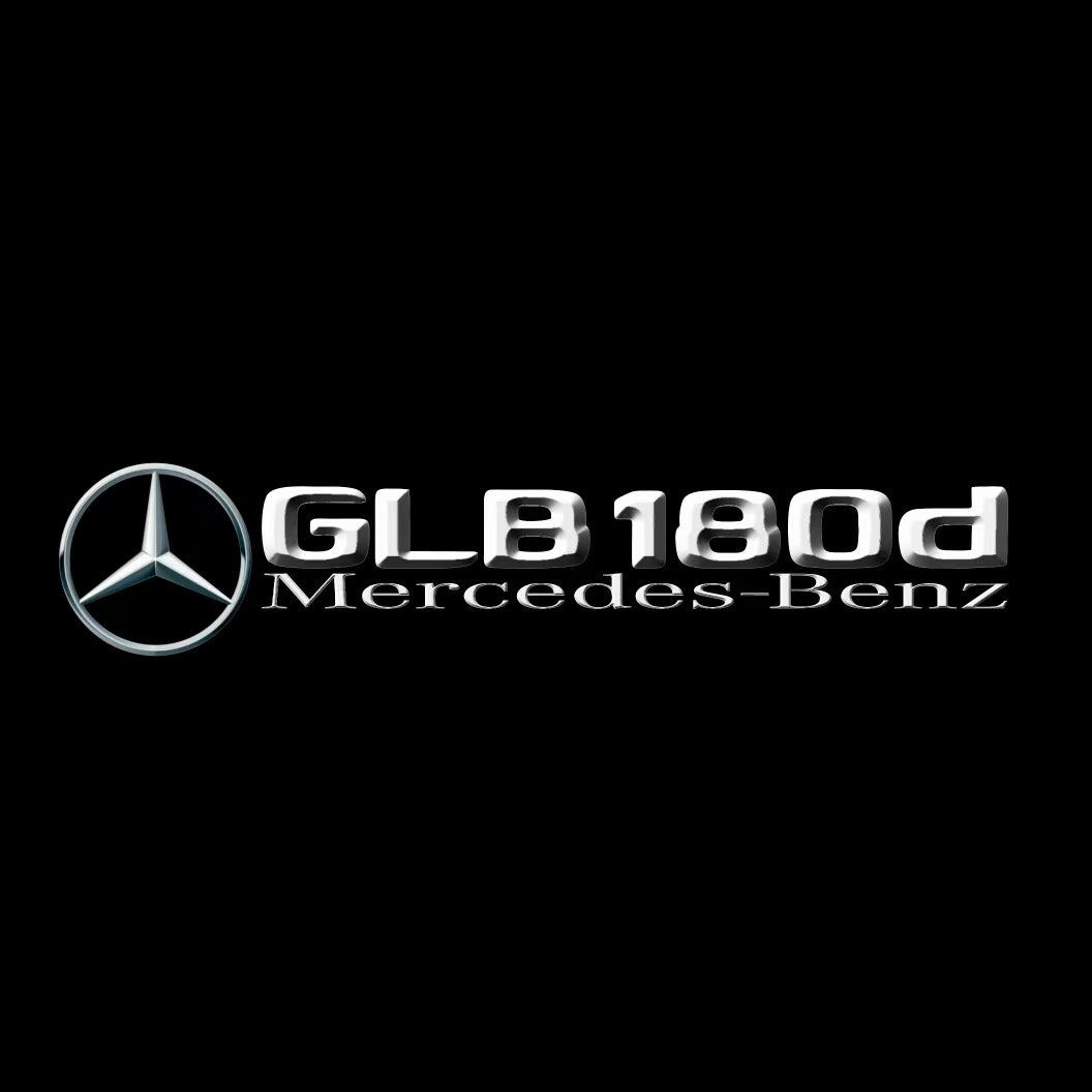 MERCEDES BENZ GLB 180d LOGO PROJECTOT LIGHTS  (quantity 1 = 1 set /2 door lights with 2 logo films)Nr.02M417