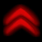 CITROËN ORIGINAL LOGO PROJECTOT LIGHTS (quantity 1 = 2 Logo Films /2 door lights）Nr.2805S13b8