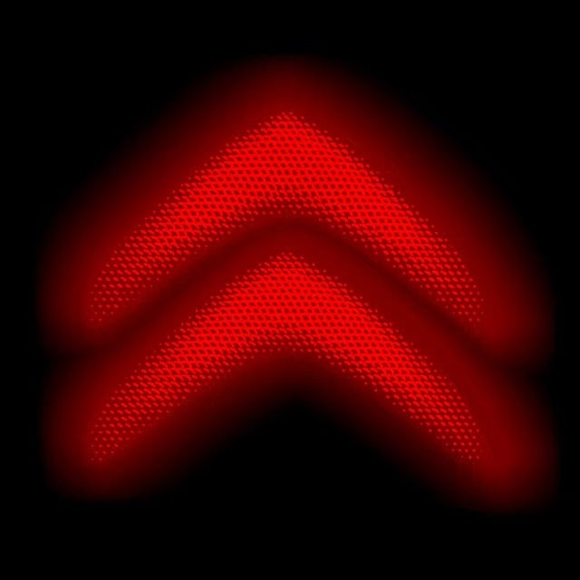 CITROËN ORIGINAL LOGO PROJECTOT LIGHTS Nr.2801 (quantità 1 = 2 pellicole logo /2 luci porta） 