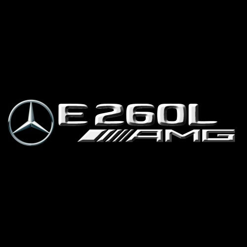 MERCEDES BENZ E260L LOGO PROJECTOT LIGHTS  (quantity 1 = 1 set /2 door lights with 2 logo films)Nr.02M68