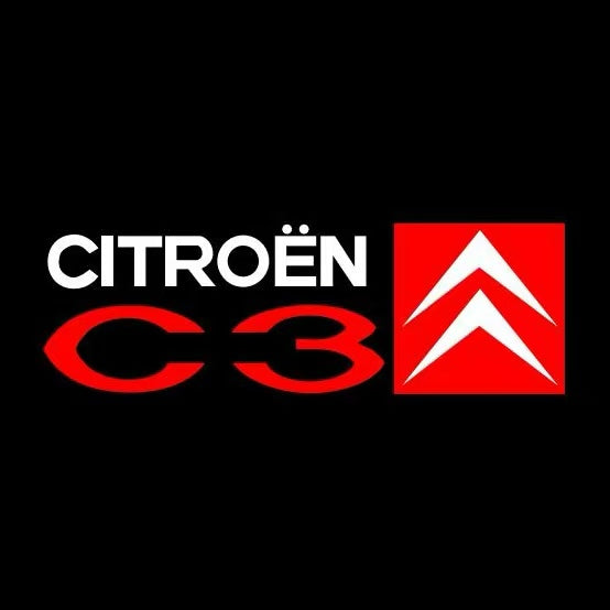 CITROËN ORIGINAL LOGO PROJECTOT LIGHTS Nr.2801 (quantità 1 = 2 pellicole logo /2 luci porta） 