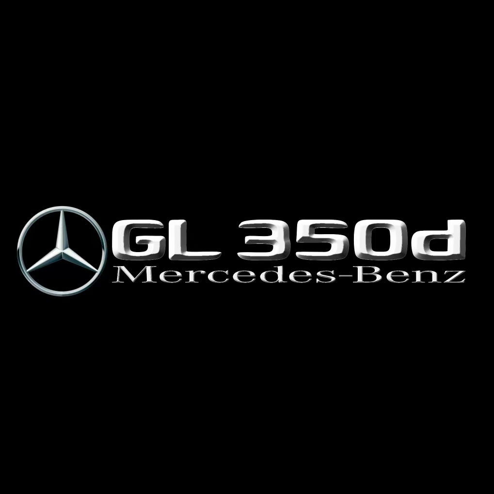 MERCEDES BENZ GL 350d LOGO PROJECTOT LIGHTS  (quantity 1 = 1 set /2 door lights with 2 logo films)Nr.02M481