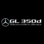 MERCEDES BENZ GL 350d LOGO PROJECTOT LIGHTS  (quantity 1 = 1 set /2 door lights with 2 logo films)Nr.02M481