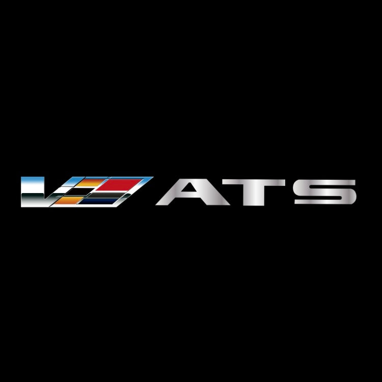 CADILLAC ATS LOGO PROJECTOT LIGHTS Nr.2591 (quantity 1 = 2 Logo Films /2 door lights）