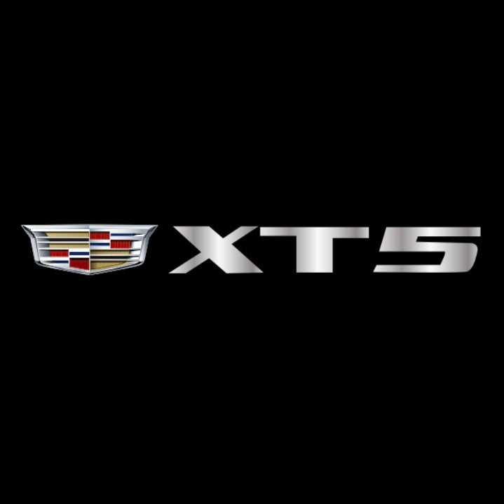 CADILLAC XT5 LOGO PROJECTOT LIGHTS Nr.2580 (quantity 1 = 2 Logo Films /2 door lights）