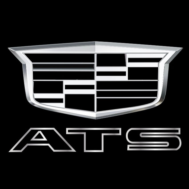 CADILLAC ATS LOGO PROJECTOT LIGHTS Nr.2658 (quantity 1 = 2 Logo Films /2 door lights）