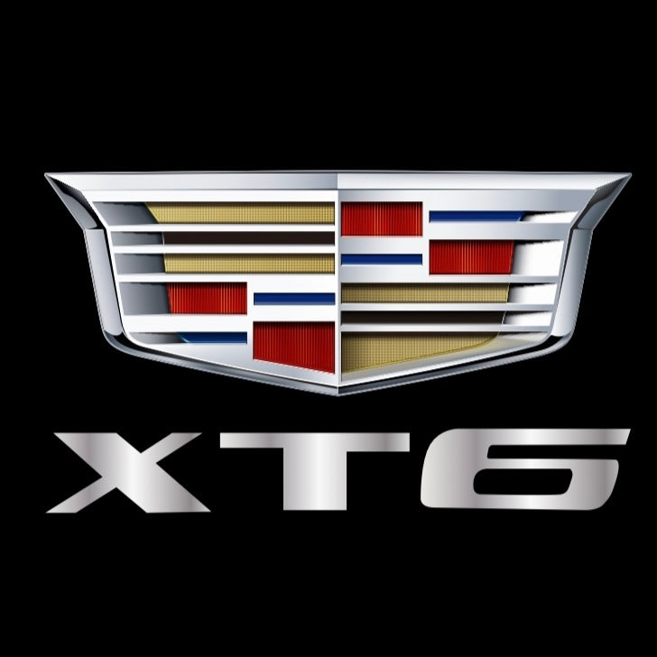 CADILLAC XT6 LOGO PROJECTOT LIGHTS Nr.2643 (quantity 1 = 2 Logo Films /2 door lights）