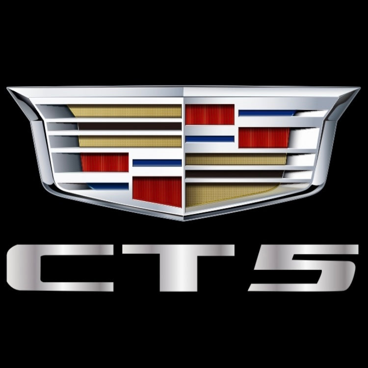 CADILLAC ORIGINAL LOGO PROJECTOT LIGHTS Nr.256 (Menge 1 = 2 Logofolien /2 Türleuchten） 