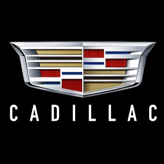 CADILLAC ORIGINAL LOGO PROJECTOT LIGHTS Nr.256 (quantità 1 = 2 pellicole logo /2 luci porta） 