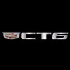 CADILLAC CT6  LOGO PROJECTOT LIGHTS Nr.2578 (quantity 1 = 2 Logo Films /2 door lights）