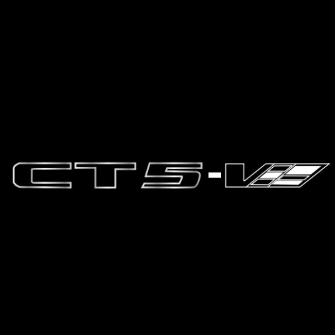 CADILLAC CT5 LOGO PROJECTOT LIGHTS Nr.2601 (quantity 1 = 2 Logo Films /2 door lights）