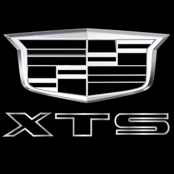 CADILLAC XTS LOGO PROJECTOT LIGHTS Nr.2639 (quantity 1 = 2 Logo Films /2 door lights）