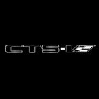 CADILLAC CTS LOGO PROJECTOT LIGHTS Nr.2596 (quantity 1 = 2 Logo Films /2 door lights）