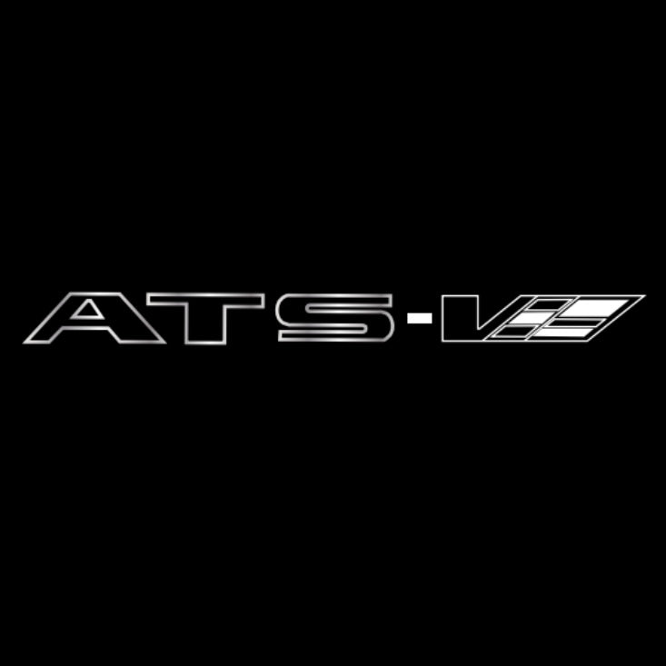 CADILLAC ATS LOGO PROJECTOT LIGHTS Nr.2599 (quantity 1 = 2 Logo Films /2 door lights）