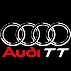 AUDI TT LOGO PROJECTOT LIGHTS Nr.107  (quantity 1 = 2 Logo Films /2 door lights）