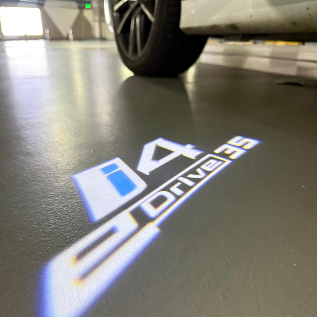 BMW i4 E Drive LOGO PROJECTOT LIGHTS (quantity 1 = 1 sets/2 door lights)Nr.bmw00294