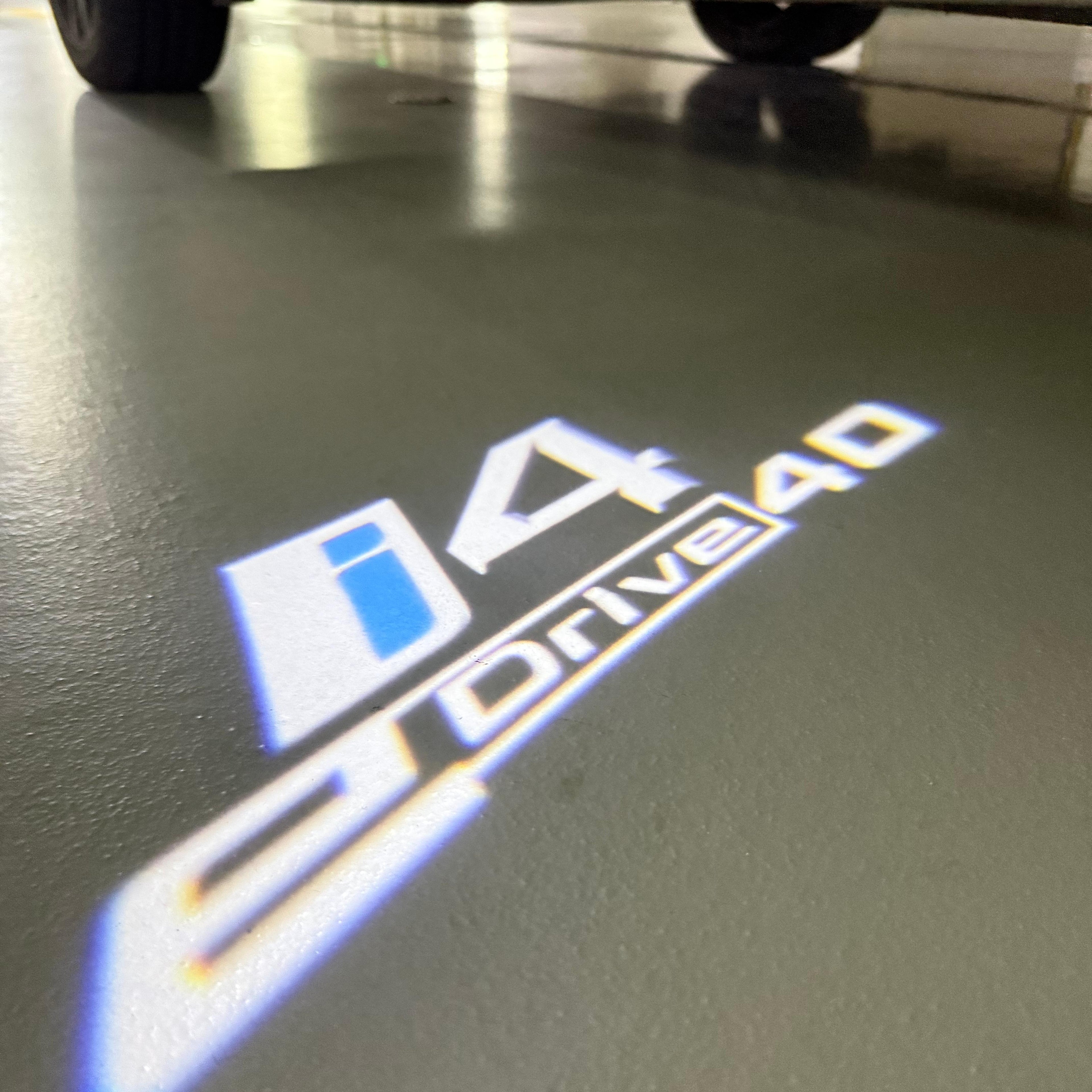 BMW  i4 e Drive LOGO PROJECTOT LIGHTS Nr.600x76