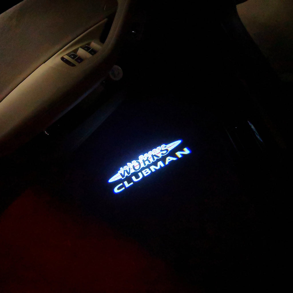 MINI  CLUBMAN LOGO PROJECROTR LIGHTS Nr.80 (quantity  1 =  2 Logo Film /  2 door lights)