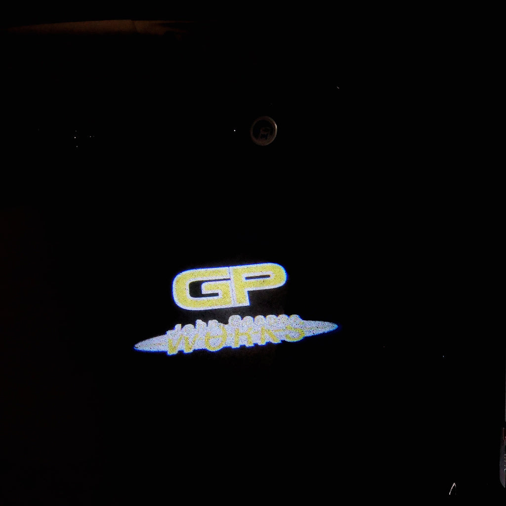 MINI GP JOHN COOPER WORKS LOGO PROJECROTR LIGHTS Nr.157 (quantity  1 =  2 Logo Film /  2 door lights)